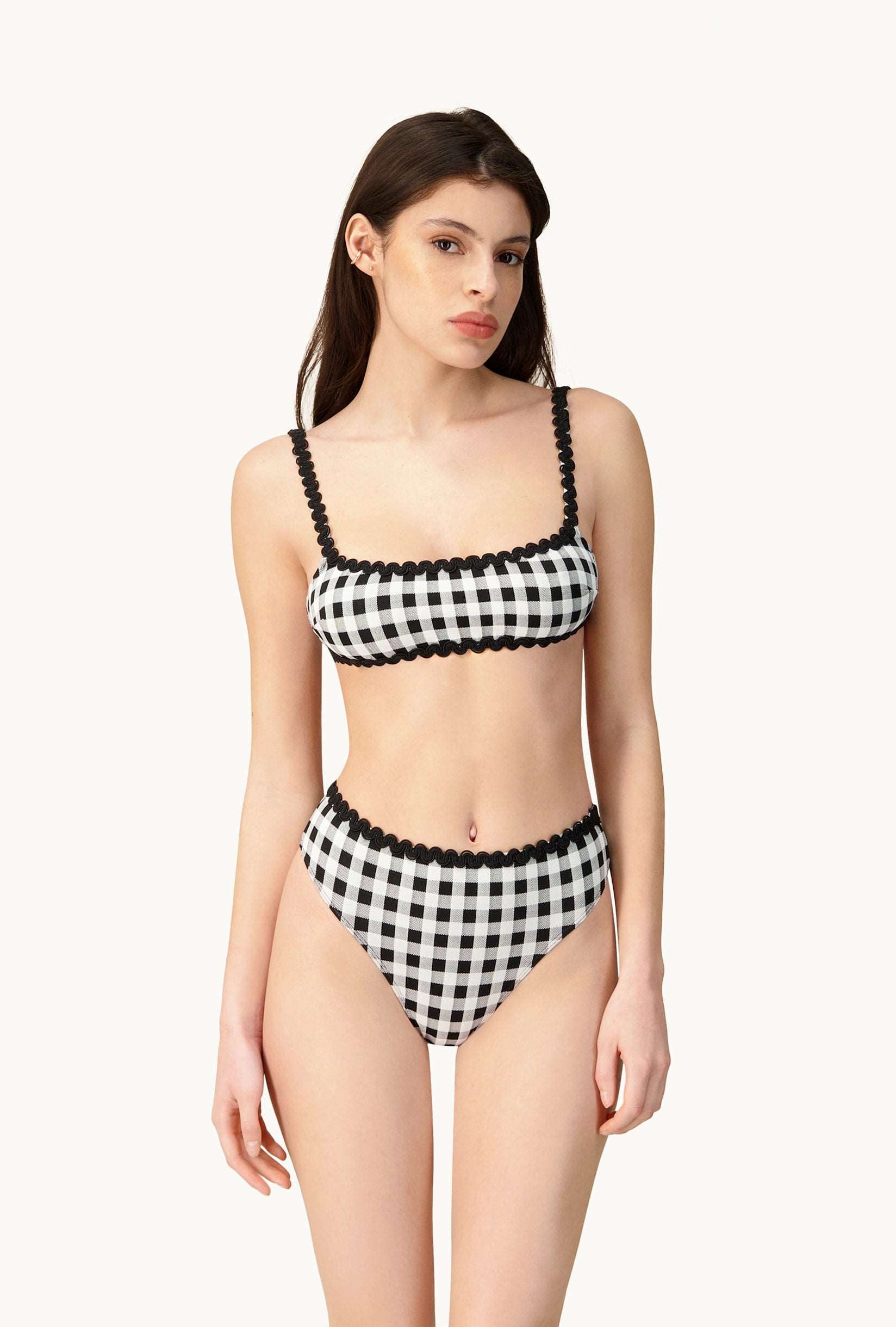 Kendall bikini set Black and white gingham