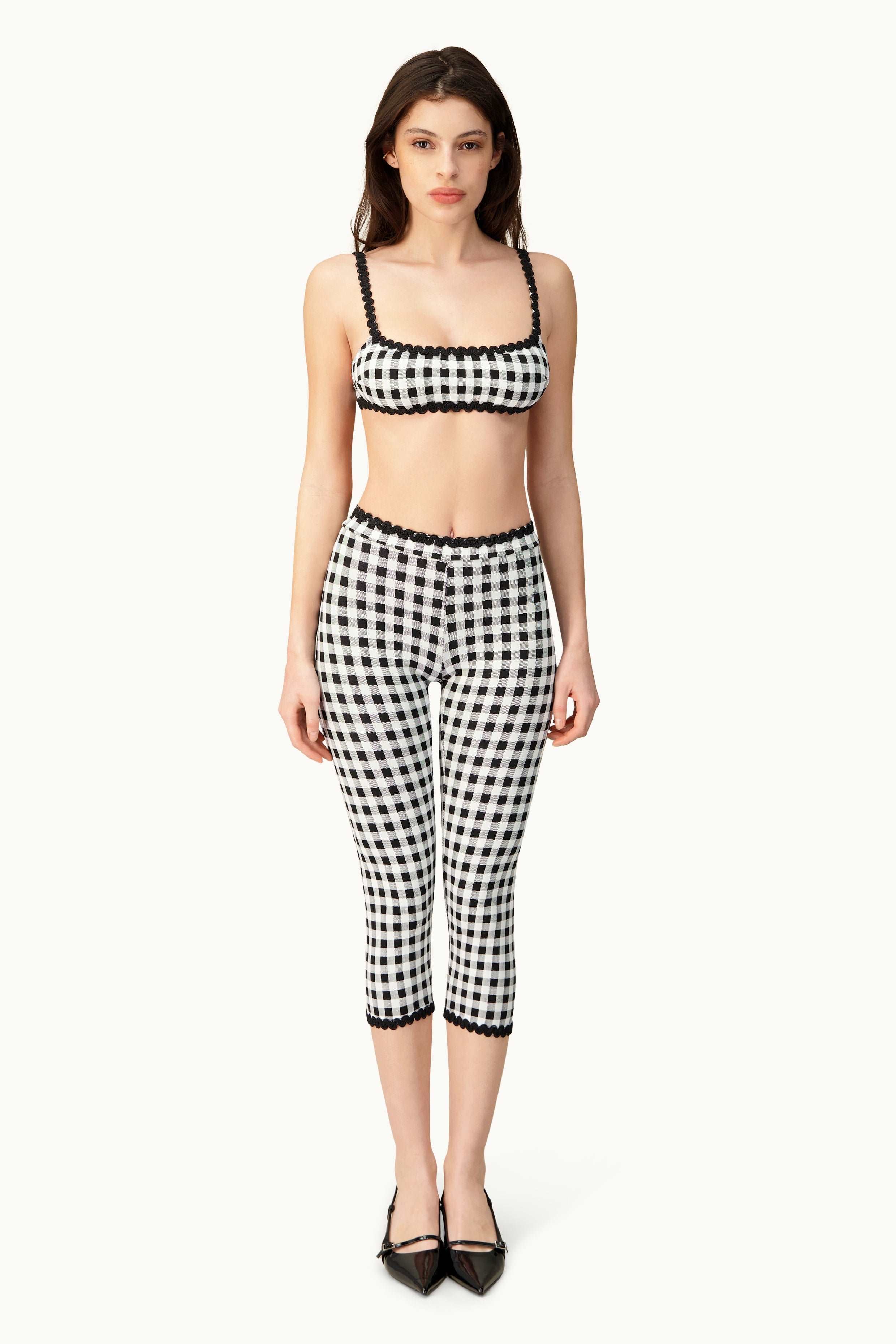 Kendall bikini set - Black and white gingham