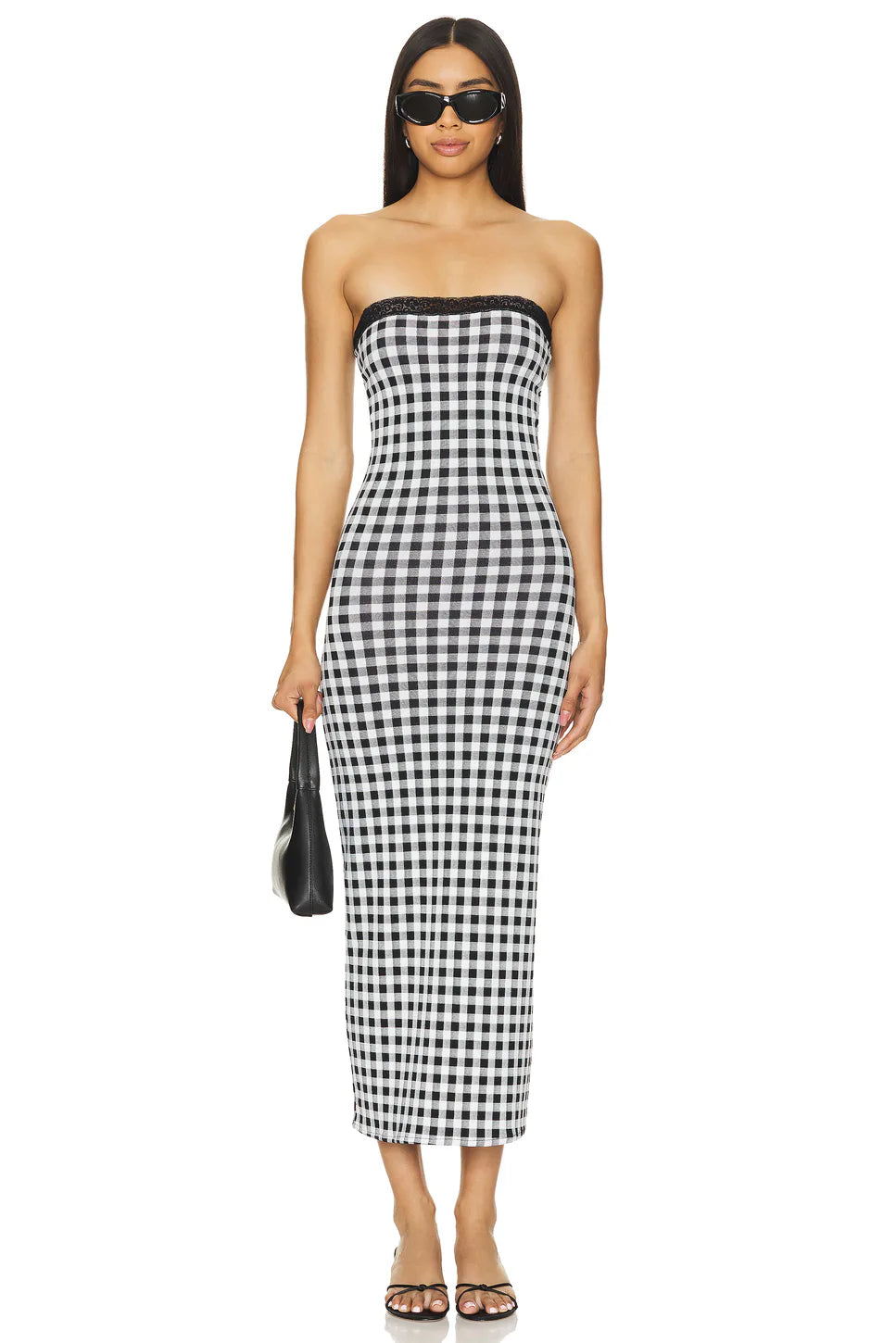 Gisele dress - Black and white gingham