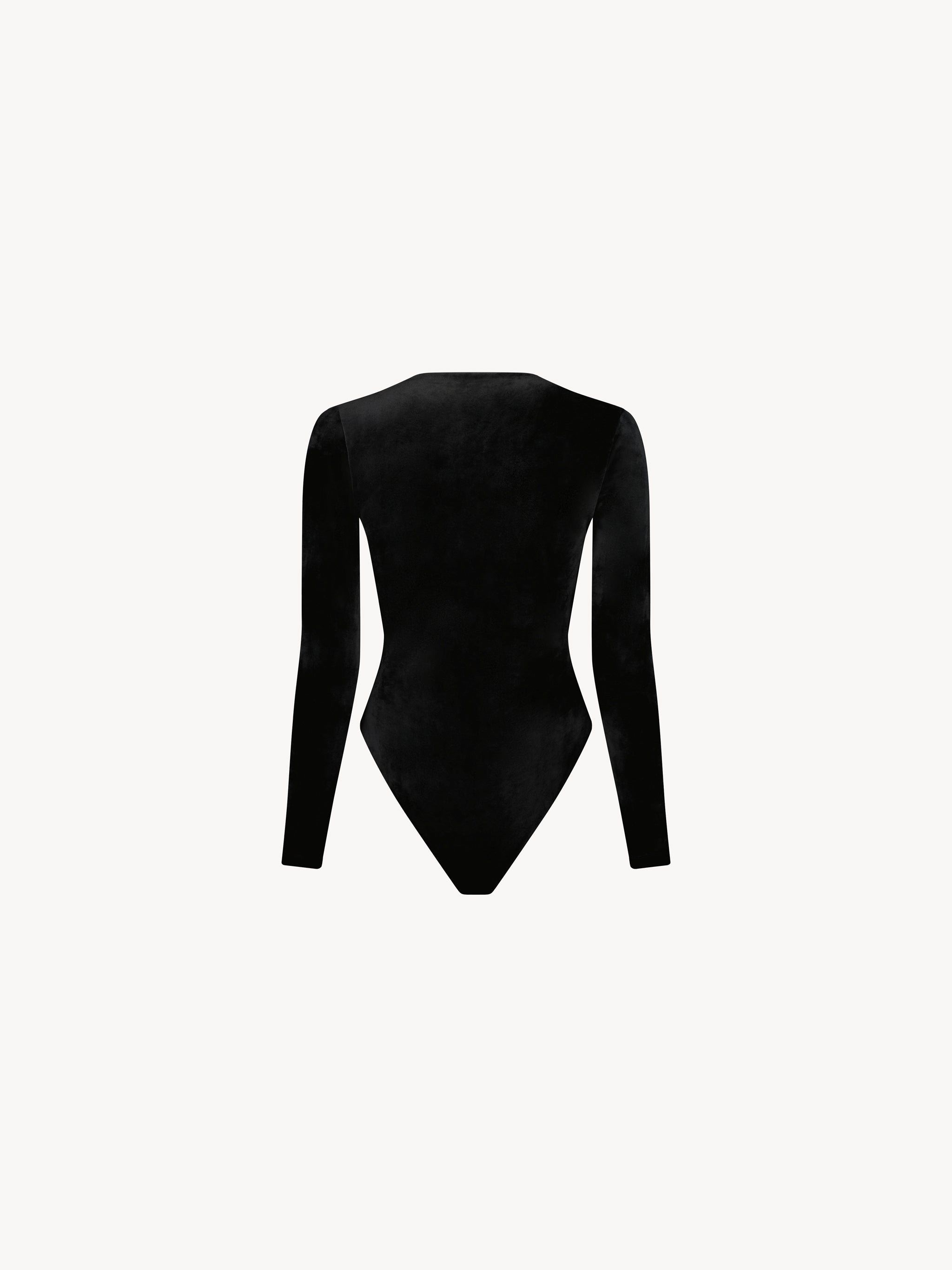 Amanda bodysuit velvet - Black