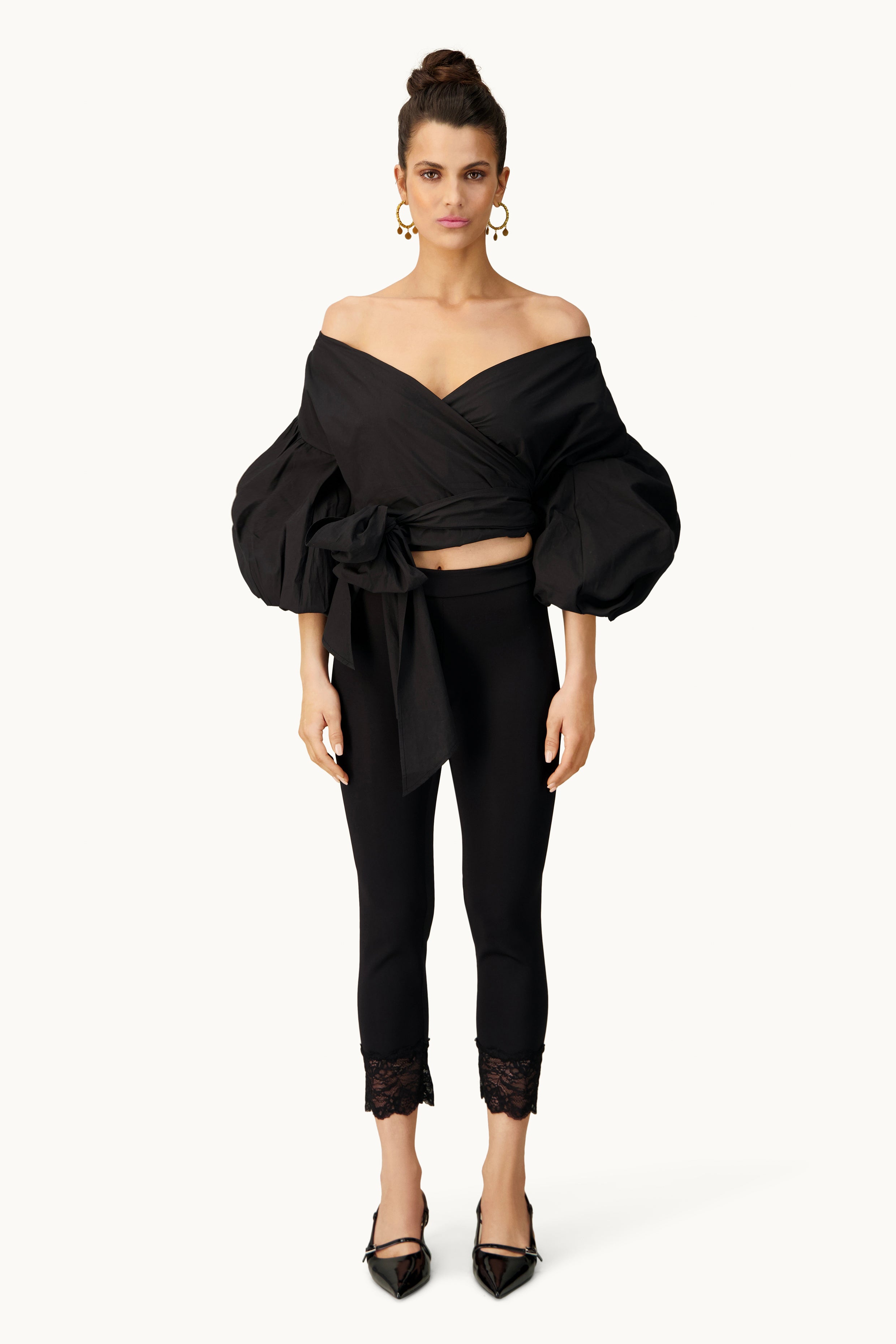 Love wrap top - Black