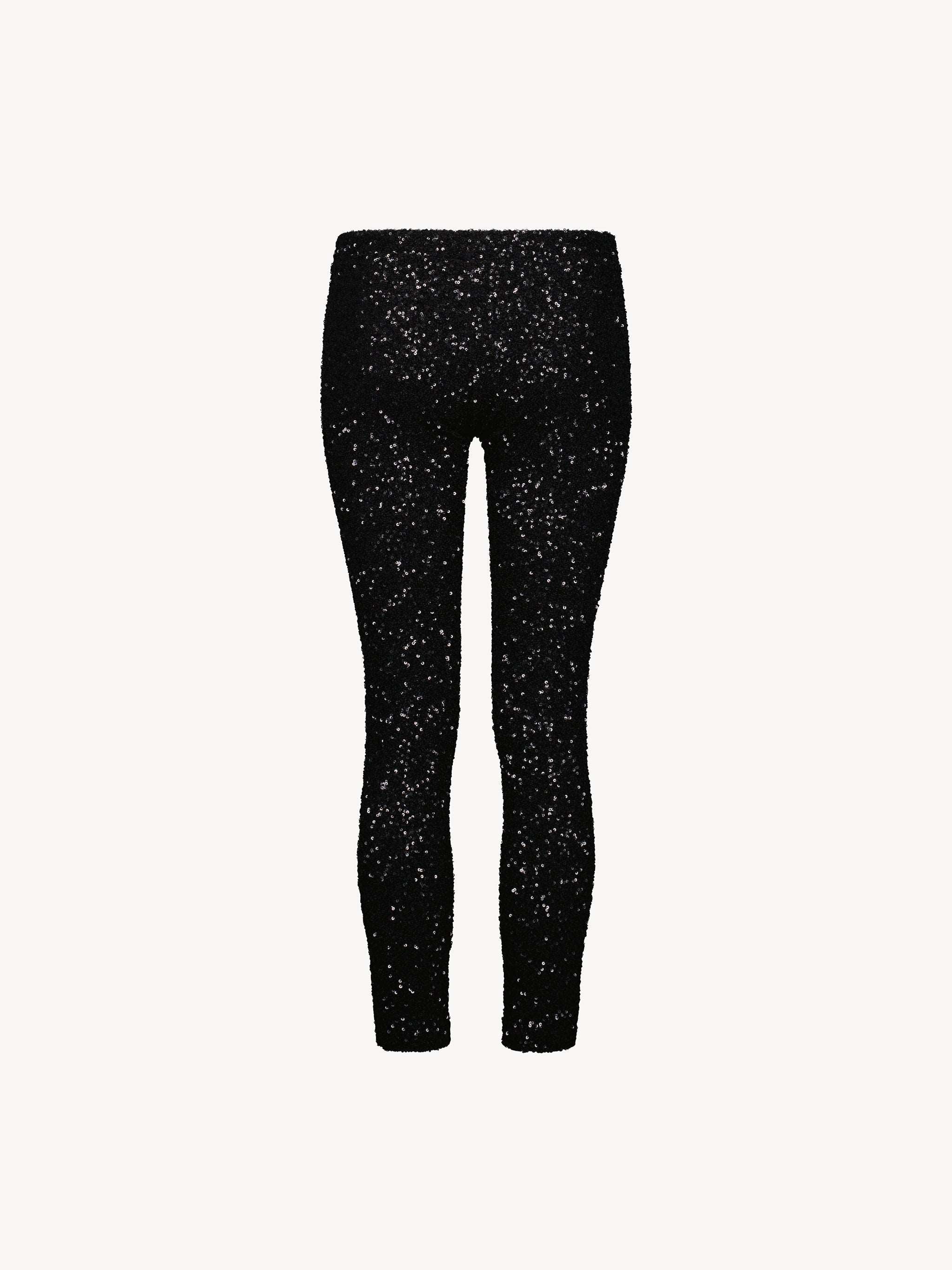 Capri leggings glitter - Black