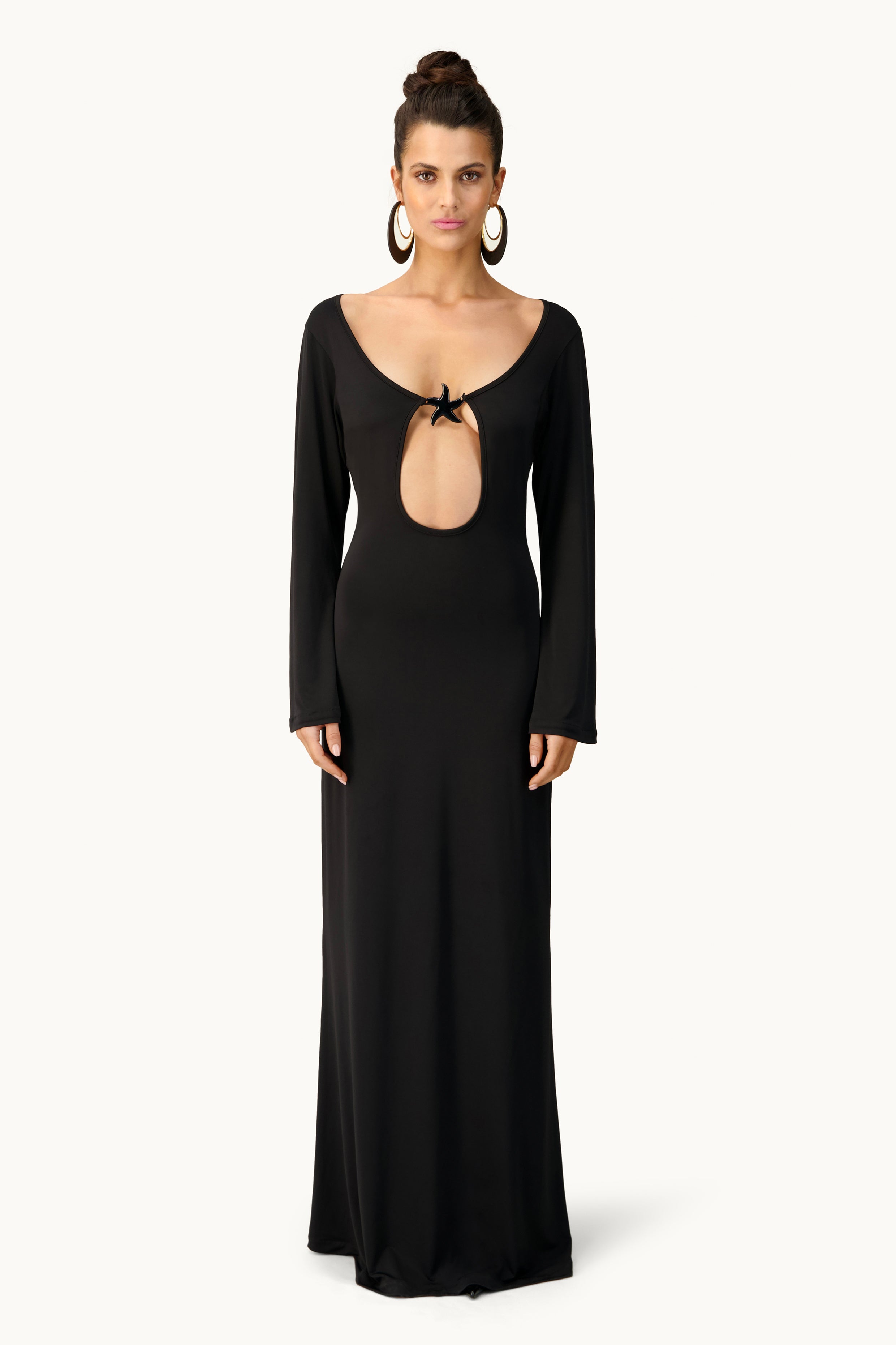 Star maxi dress - Black